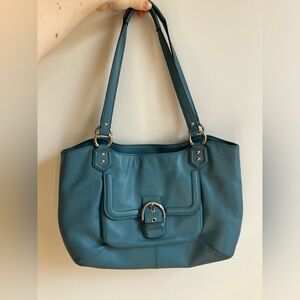 Coach Campbell leather carryall purse